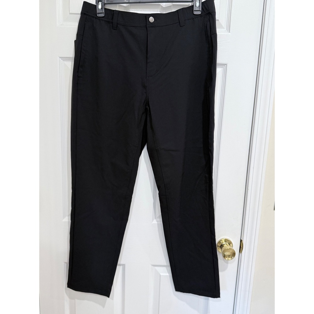 Puli Mens Golf Pants Black 38x30 Stretch Waterproof UPF 50+ Hiking Trousers NEW